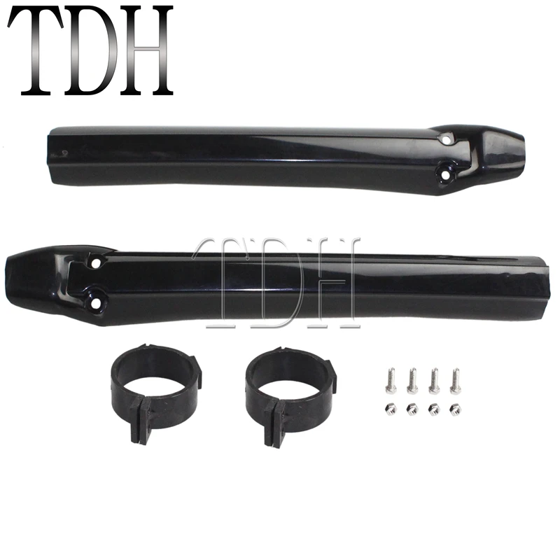 

Black Universal Motorcycle 55mm Fork Guard Motocross Enduro Frame Tube Guard Cover Protection For KTM Suzuki Honda
