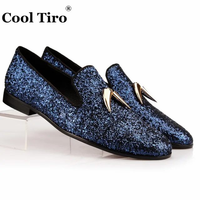 Men's Blue Leather Flats Loafer Men's Blue Leather Flats Loafer
