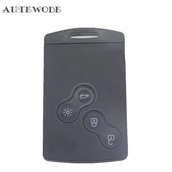 

AUTEWODE New Remote Smart Card Key Shell fit for RENAULT Koleos SmartCard 4 Button Key Shell Case fob auto 10pcs