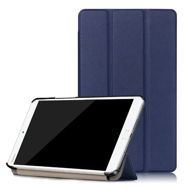

Luxury Ultra Slim Case For Huawei MediaPad M3 8.4 inch tablet protective PU leather smart cover + protector film + stylus