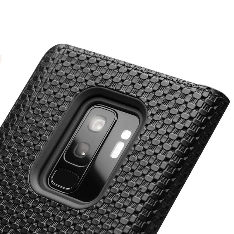 Чехол QIALINO из натуральной кожи для Samsung Galaxy S9 роскошный чехол книжка ручной работы