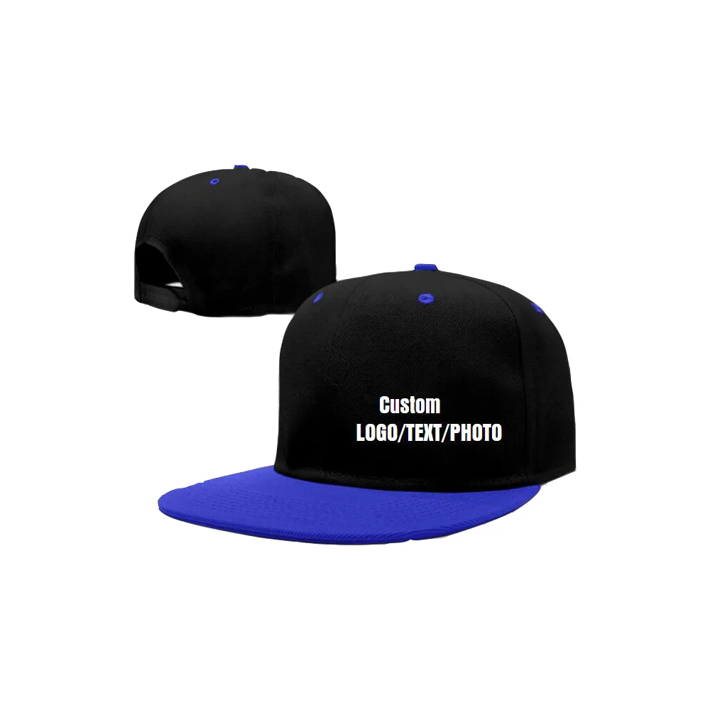 

Personalised Custom Hat Hip Hop Baseball Cap Print TEXT/LOGO/PHOTO Adult