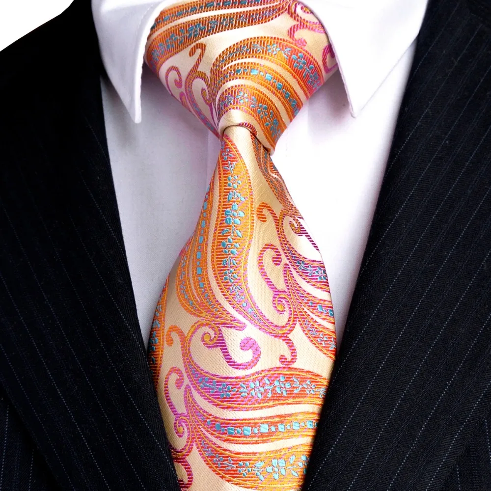 

Pattern Multicolor Black Yellow Pink Silver Mens Ties Neckties 100% Silk Jacquard Woven Fashion Free Shipping Wholesale