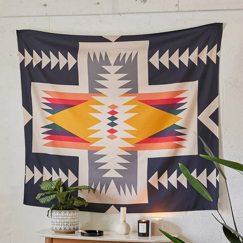 

Fashion Tapestry Fresh Style Tarrot Sun Moon Pattern Blanket macrame boho Mandala bohemian Decorative Hippie tapestry Home Deco