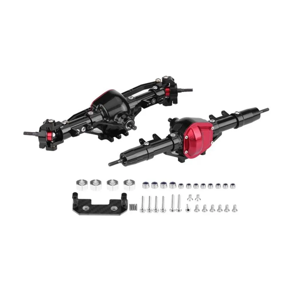 

1/10 Rc Car Complete Alloy Front And Rear Axle CNC Machined for 1:10 RC Crawler AXIAL SCX10 RC4WD D90 Truck Parts