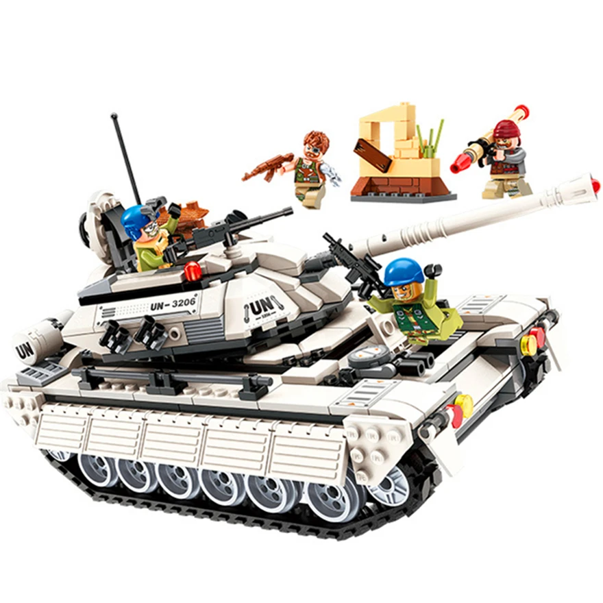 

Genuine ENLIGHTEN 3206 429Pcs Peacekeeping Tank Force Thunder Mission Model Building Block Toys For Children Compatible Legoe