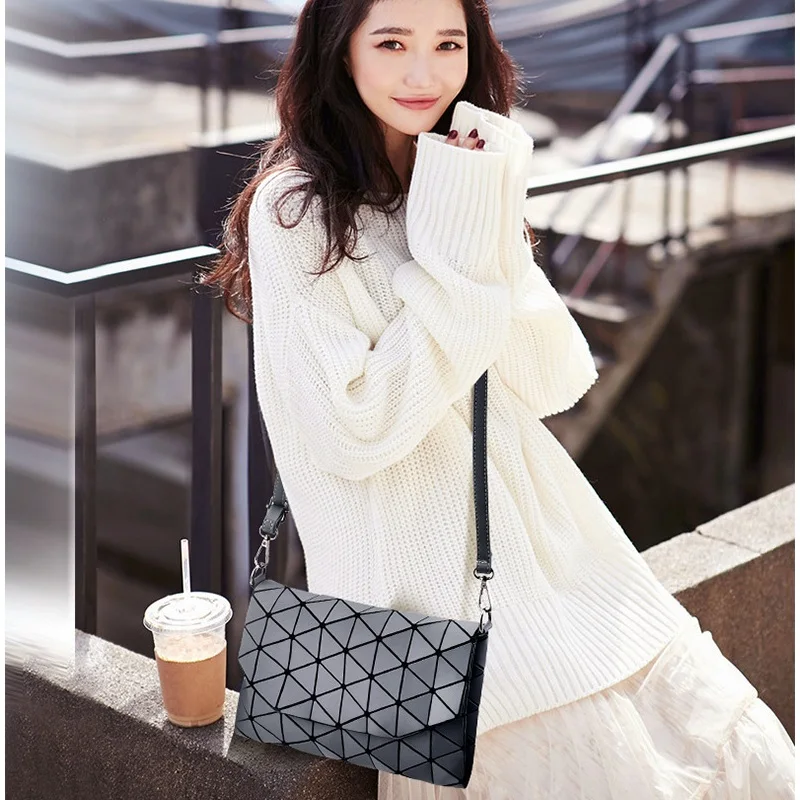 Matte Luminous Women Evening Bag Shoulder Bags Girls Flap Handbag Fashion Plaid Geometric Casual Envelope Clutch Messenger Bags Matte Luminous Women Evening Bag Shoulder Bags Girls Flap Handbag Fashion Plaid Geometric Casual Envelope Clutch Messenger Bags