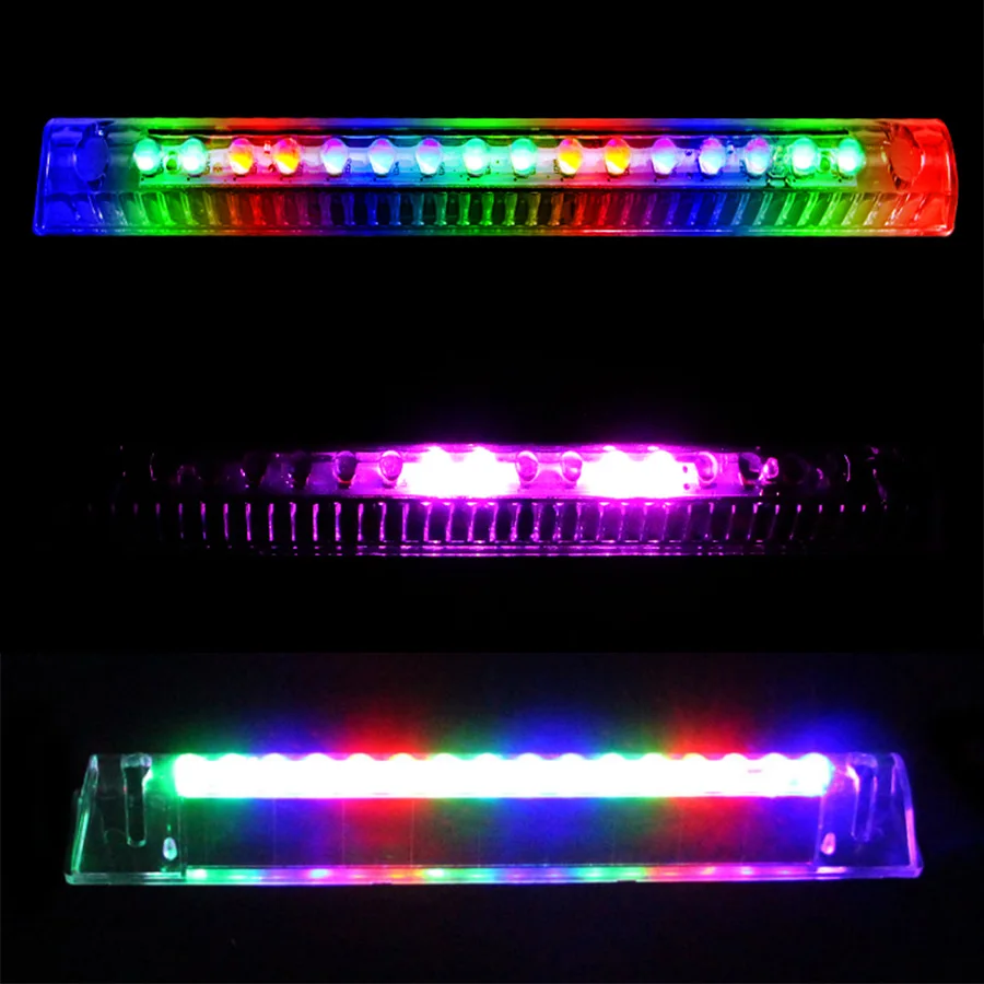 

1PCS car solar led color warning light windshield 12V 24V Night safety Emergency flasher Anti-tailing strobe Led signal lamps