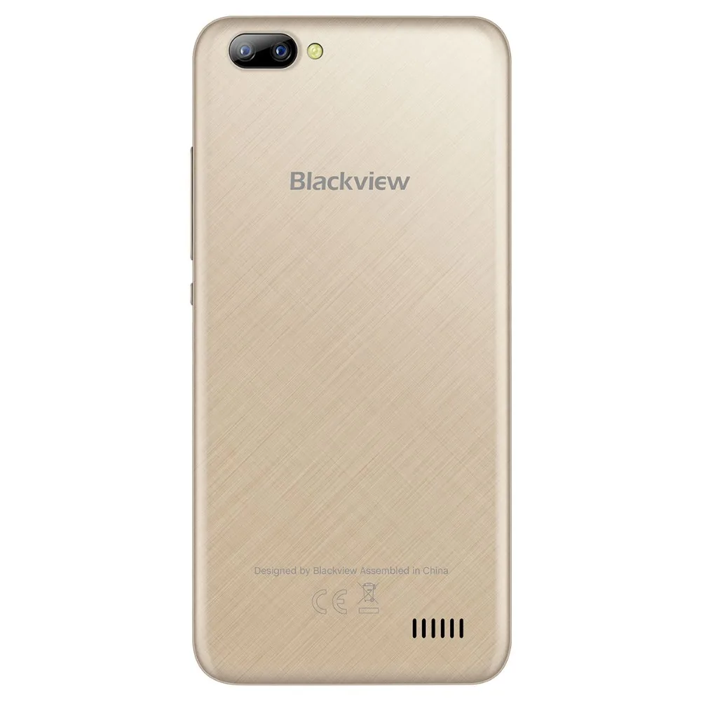 Blackview A7 MT6580A четырехъядерный мобильный телефон 5,0 дюймов двойная задняя камера Android 7,0 смартфон 2800 мАч 1 Гб ram 8 Гб rom мобильный телефон