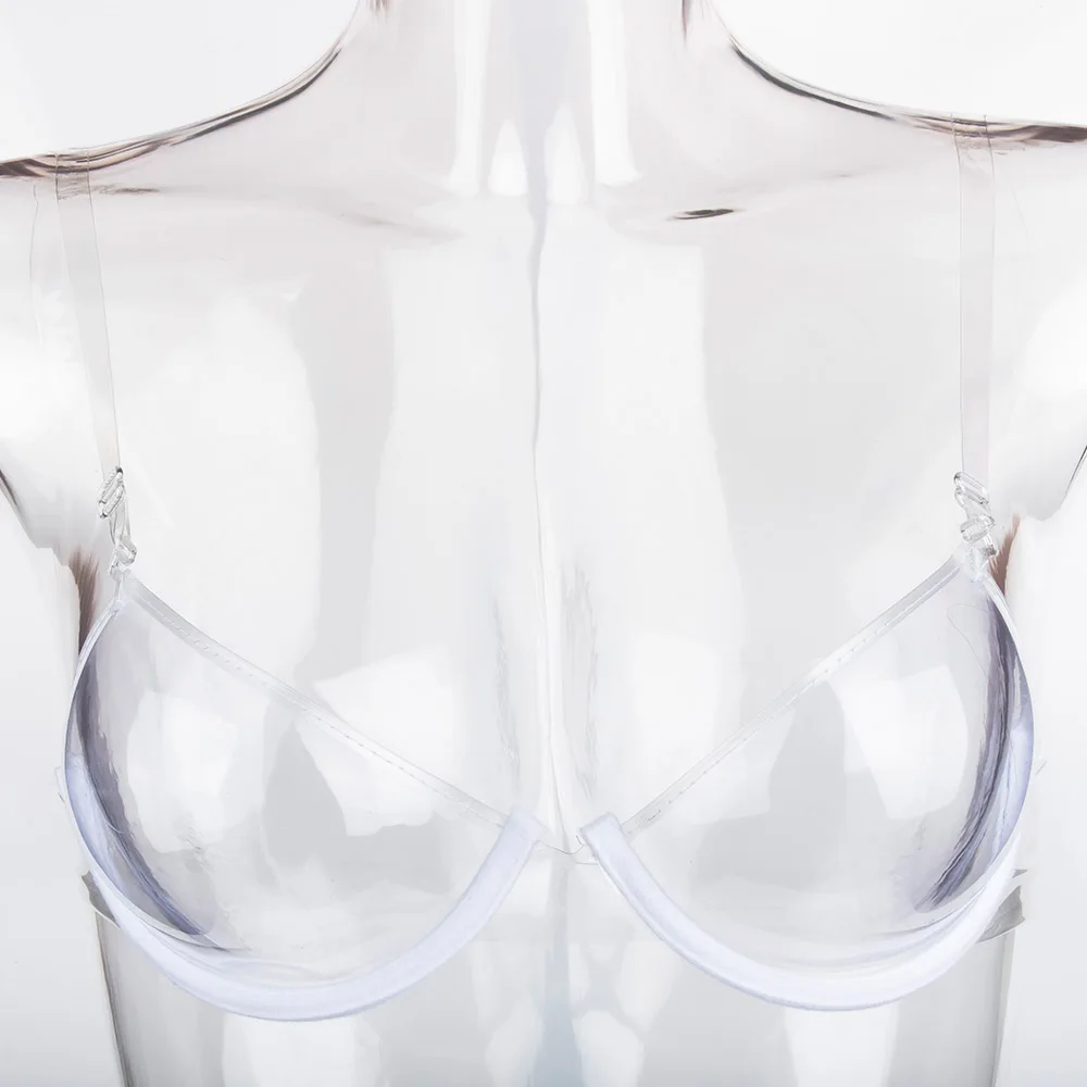 חזיות New Arrival Transparent Clear Push Up Bra Strap Invisible Bras