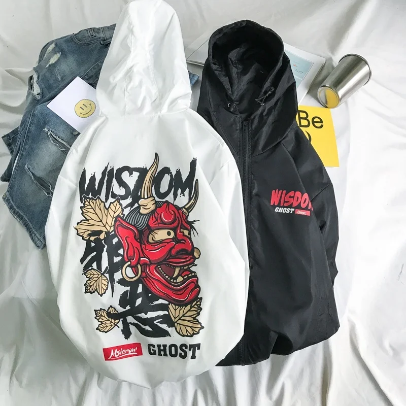 Черепа привидение дьявол куртки Для мужчин смешно Джокер куртка ветровка