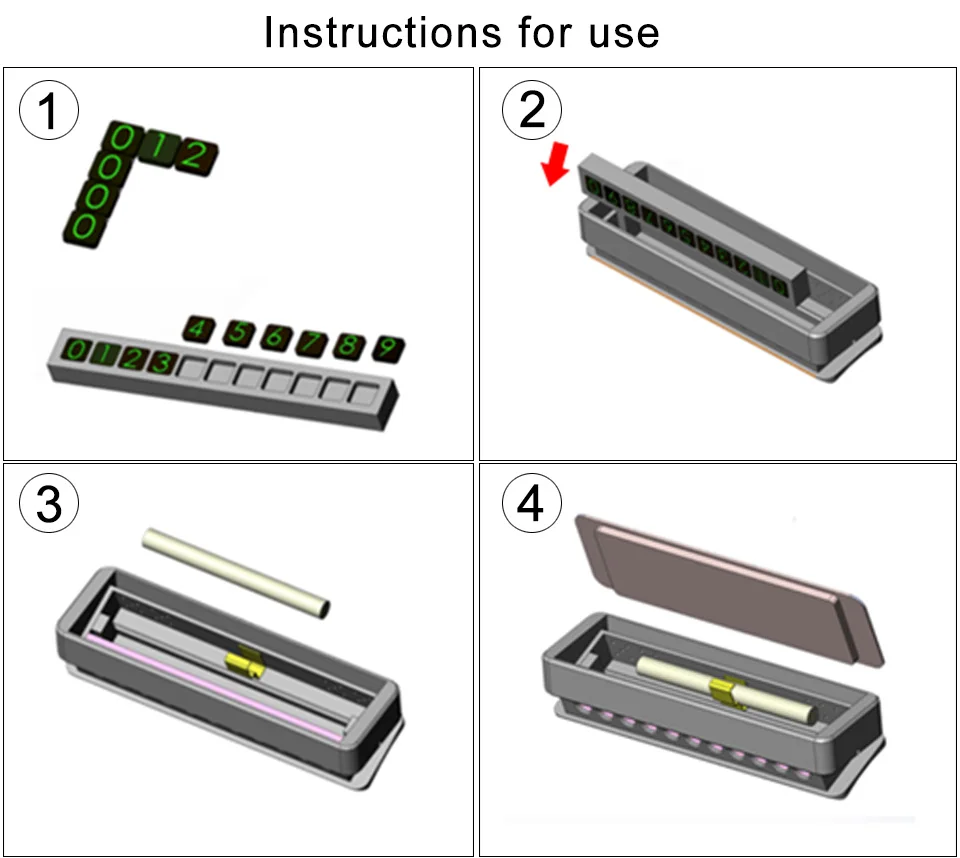 LOEN автомобильный номер телефона, временная парковочная карта освежителя воздуха, авто скрытие, замена ящика, стиль, флуоресцентный магнитный, три цвета
