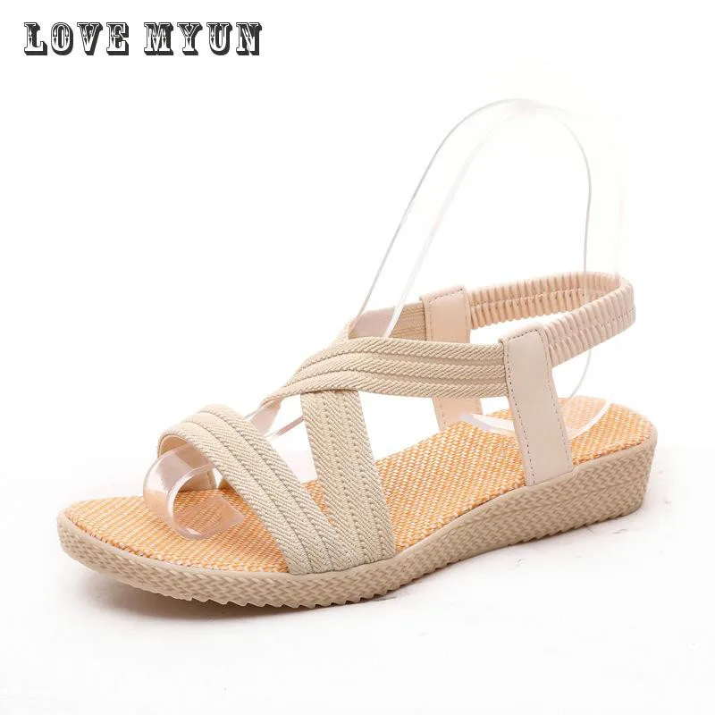 Bohemia Fashion Women Sandals shoes woman Flat 2017 Summer Ankle strap Ladies Shoes Hot Sandalias Mujer