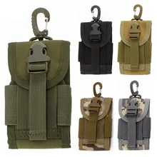CQC 4,5 дюймов Открытый военный тактический Универсальный Молл мобильный телефон Крюк Крышка чехол ремень держатель сотового телефона поясная сумка