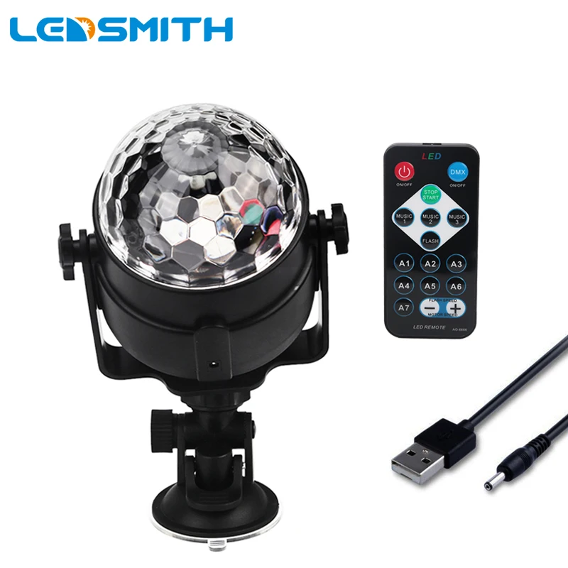 USB ИК дистанционный RGB светодиодный Кристалл волшебный вращающийся шар