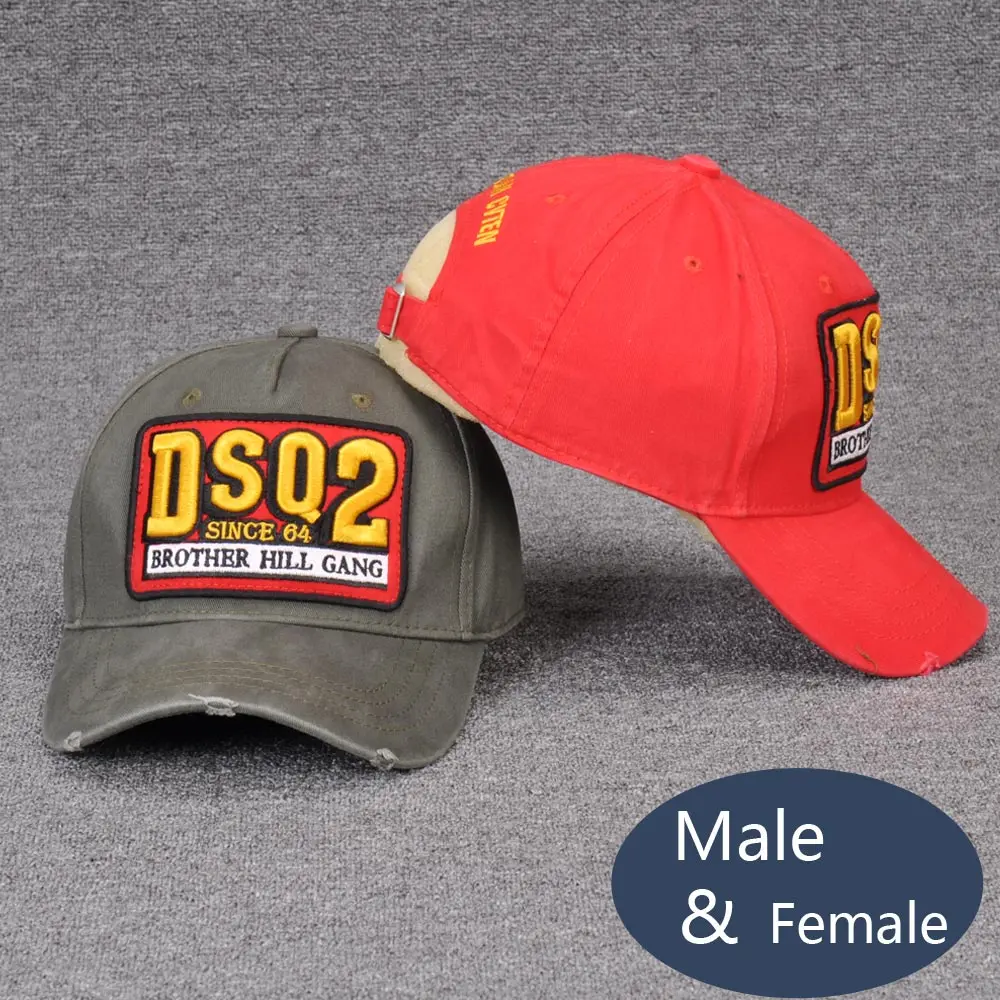 DSQICOND2 العلامة التجارية DSQ Casquette القبعات الصلبة نمط القبعات رسائل DSQ2 Casquette أبي قبّعة بيسبول هيب هوب Snapback قبعة ل رجل امرأة