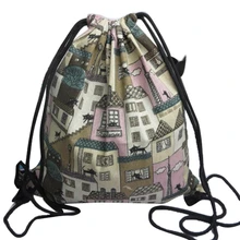 Сумки на плечо для девочек, для мужчин и женщин, ретро рюкзак, сумка для обуви, дорожный несессер, Портативная сумка на шнурке, спортивный рюкзак, 35*41 см, A2