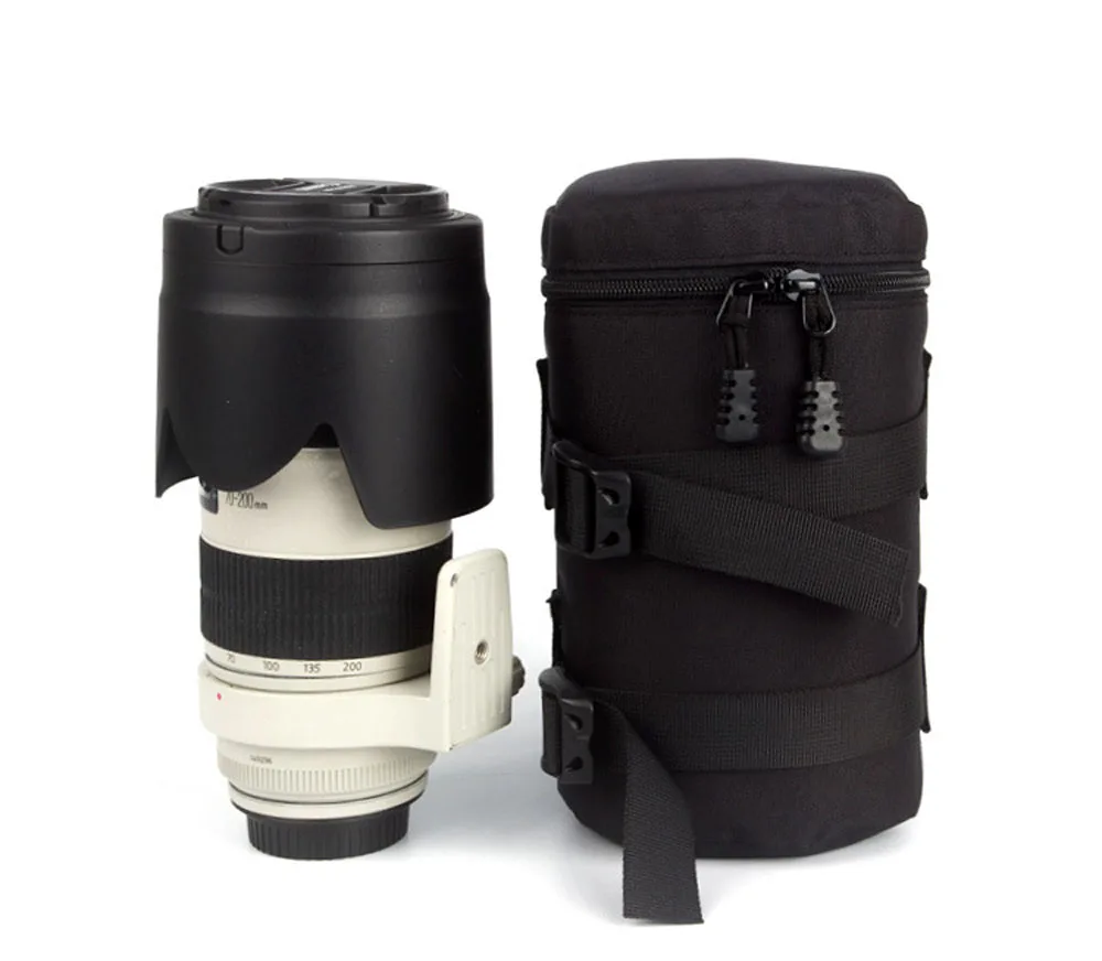 Photo Adjustable Black Strap DSLR Padded Camera Waist Belt Holder for