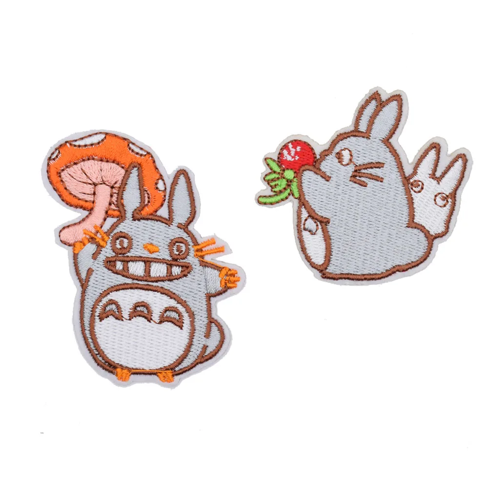

2Pcs Cartoon Movie Embroidered Iron On Patch DIY Embroidery Handmade Crochet Sew On Patch Clothes Appliques