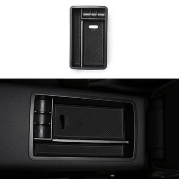 

Interior Center Armrest Storage Container Box ABS Cover Trim For Audi A3 15-2017