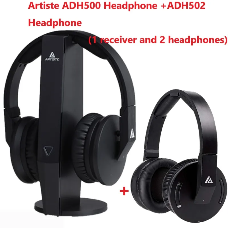 Ресивер artist ADH500 + ADH502 1 базовые 2 наушники 4 ГГц беспроводные ТВ Hi Fi гарнитура