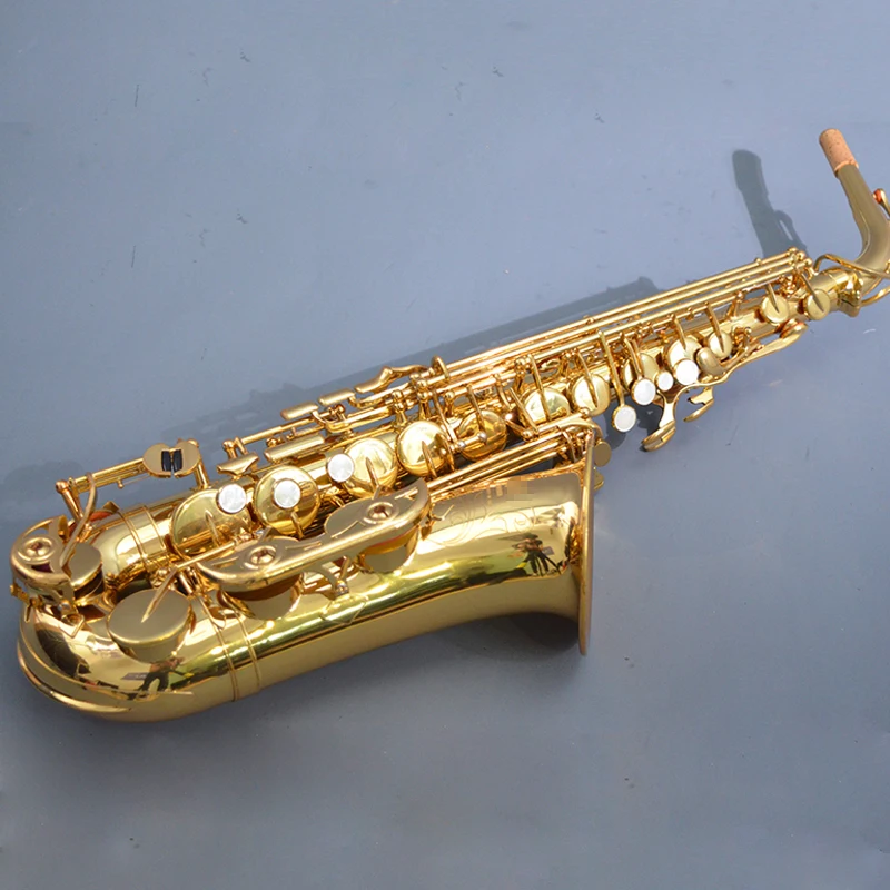 

Japan Original Saxophone Alto YAS-475 Electrophoresis Gold Alto Sax professional musical instruments with case Mouthpiece