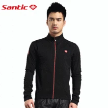 Santic Winter Cycling Jerseys Men Thermal Fleece Long Sleeve Riding Bike Jacket Outdoor Sports Bicycle Jersey