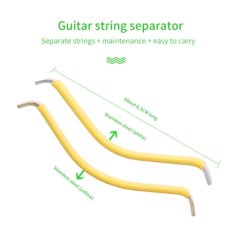 Hispetech Stainless Steel Guitar String Separator Maintenance Care Tool Nursing Handling Repair Guitar Accessories Compound Bow