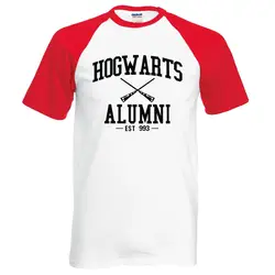 Лидер продаж для мужчин футболка Хогвартс вдохновил Магия выпускников печати 2019 новый летний 100% хлопок реглан модная брендовая одежда