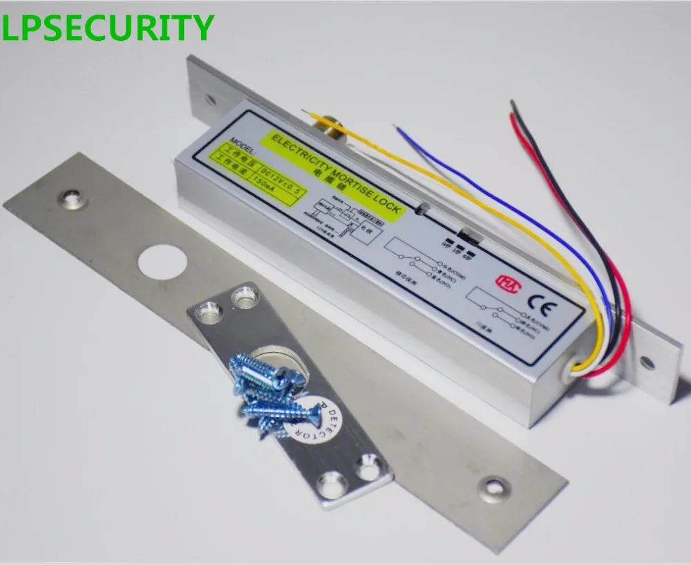 LPSECURITY ворота Электрический болт дверной замок DC12V электрический замок Fail Secure/Fail safe для входа в дверь система контроля доступа