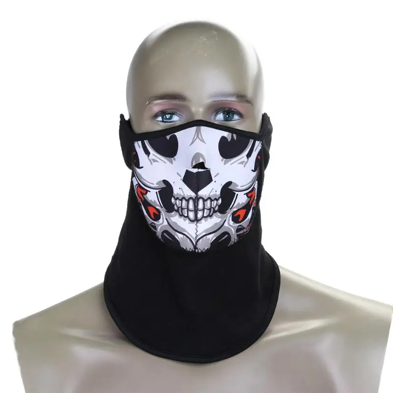 

Warm Half Face Mask Neoprene Neck Winter Windproof Scarf Dustproof Bike Cycling Face Mask Ski Snowboard Outdoor Masks Black