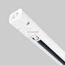 Быстрая 19 шт. 1 м 4 провода 3-фазный рельсовый трек в черном белом и 18 шт. I L трек разъем 3 цепи рельса