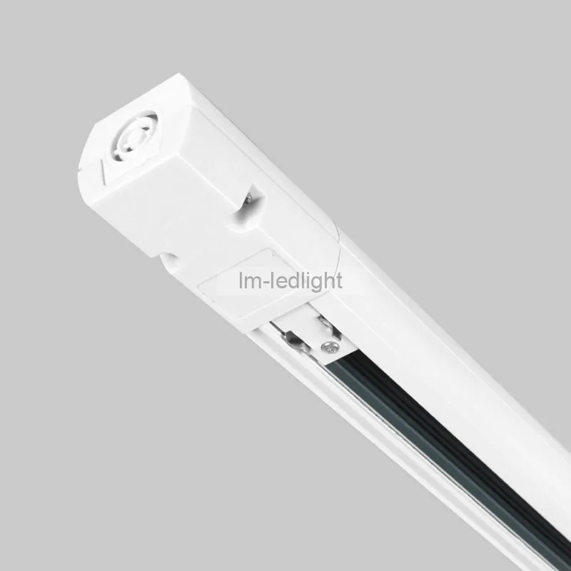 

fast free ship 19pcs 1m 4 wire 3 phase rail track in black white and 18pcs I L track connector 3 circuit rail track