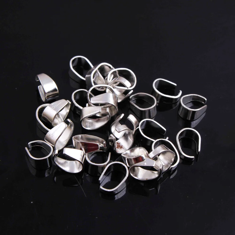 

Fashion 4*9mm/12*9mm Shinny silver color clasp for Jewelry necklace making Findings!