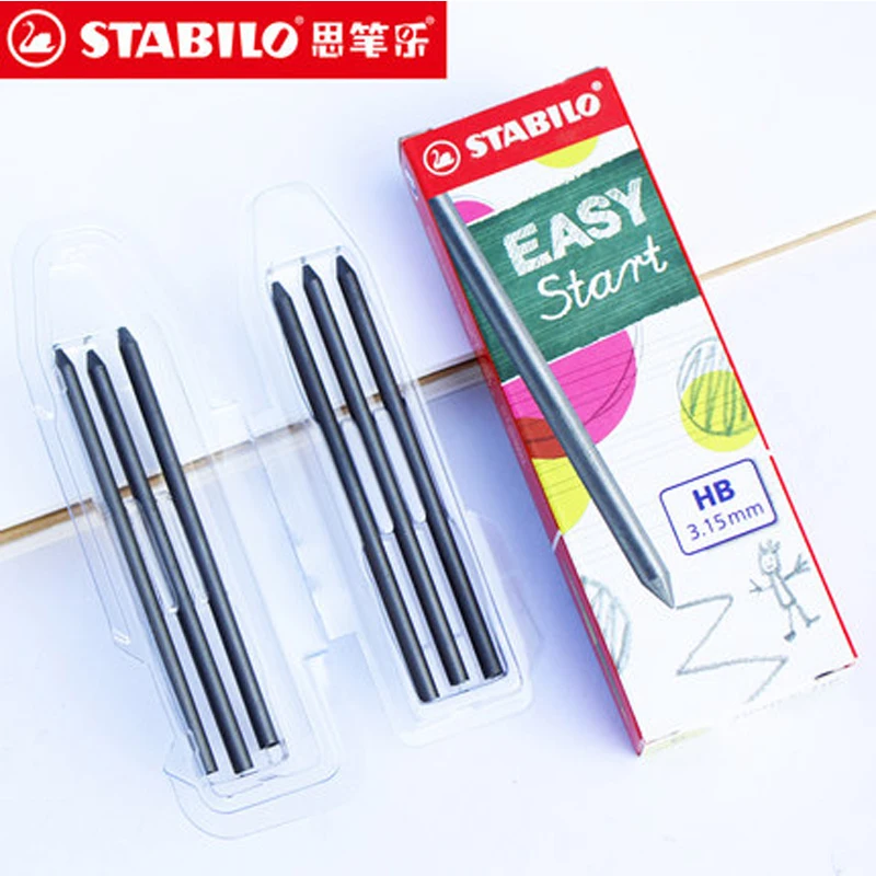 

12 Pieces Stabilo 7890/6-HB High Quality 3.15mm Mechanical Pencil Refill Writing Smoothly