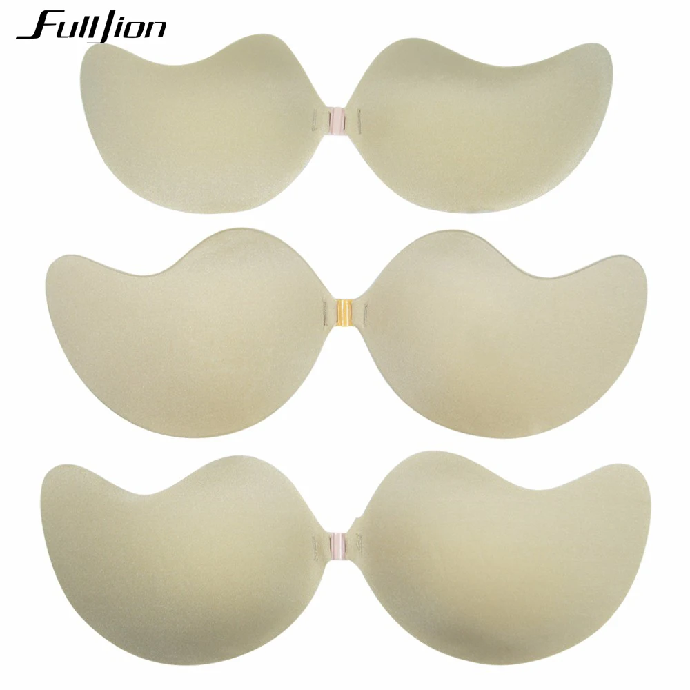 Fulljion New Sexy bra Women Self Adhesive Strapless Bandage Stick Gel Silicone Push Up Invisible Bra seamless Intimates bras 10