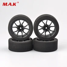 4Pcs Set Racing Foam Tire Wheel Rim Set For HSP HPI 1/10 On-road RC Car 12mm Hex RC Racing Cars Accessories 4Pcs Set Racing Foam Tire Wheel Rim Set For HSP HPI 1/10 On-road RC Car 12mm Hex RC Racing Cars Accessories