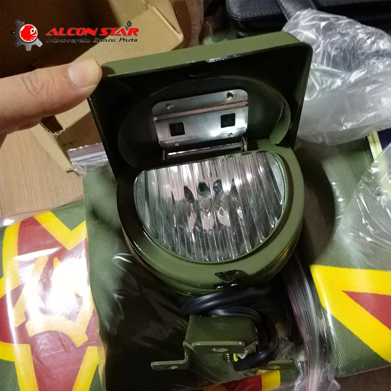 

Alconstar for BMW R1 R50 R71 M72 Ural CJ-K750 motor original green color side car front fog lamp light side car