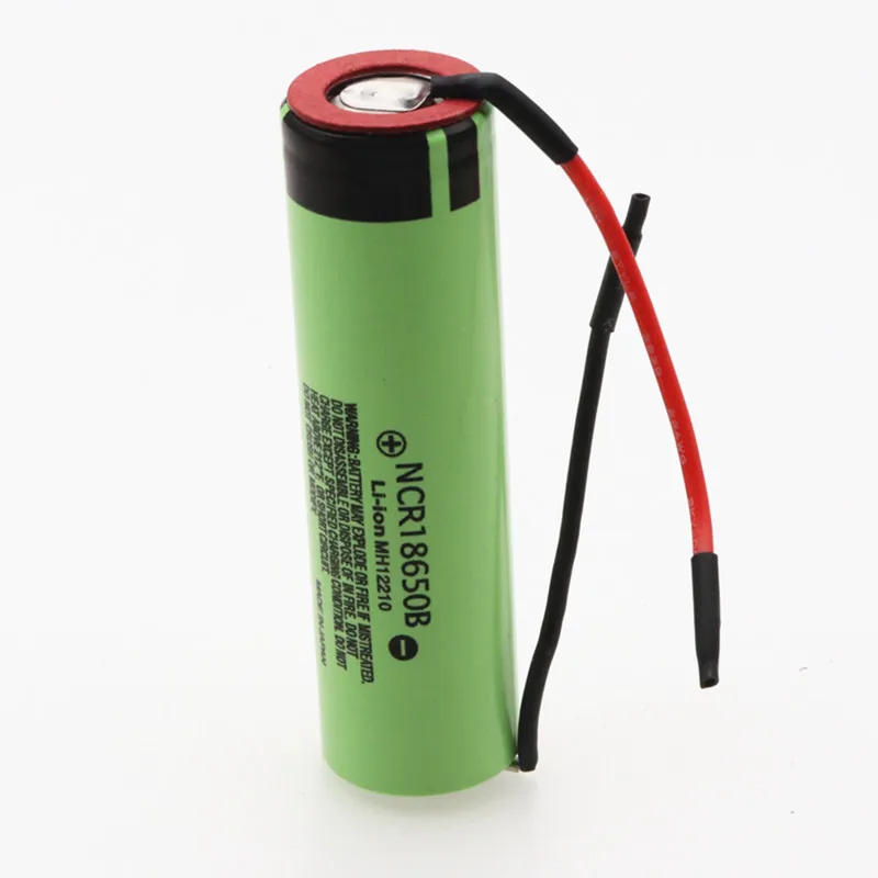 Daweikala NCR18650B 3,7 v 3400mAh 18650 литиевая аккумуляторная батарея Сварка Силикагель кабель DIY батареи