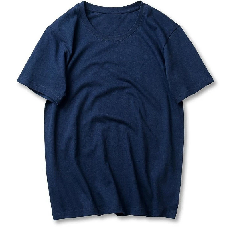 Мужские футболки простая Летняя Повседневная Однотонная футболка с коротким рукавом Большие размеры 5XL 8XL 9XL 10XL 12XL мужские темно-синие Черные