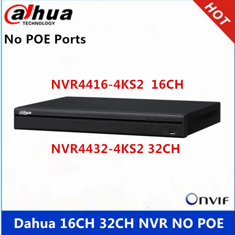 Dahua NVR4416-4KS2 16ch NVR4432-4KS2 32Ch сети видео Регистраторы поддержка 4HDD 8MP Разрешение IP