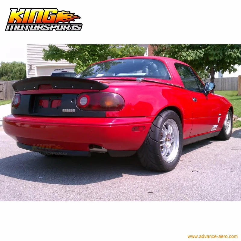 Для 1990 1991 1992 1993 1994 1995 1996 1997 Мазда Miata JDM MX5 черный Уретановый задний бампер диффузор спойлер комплект