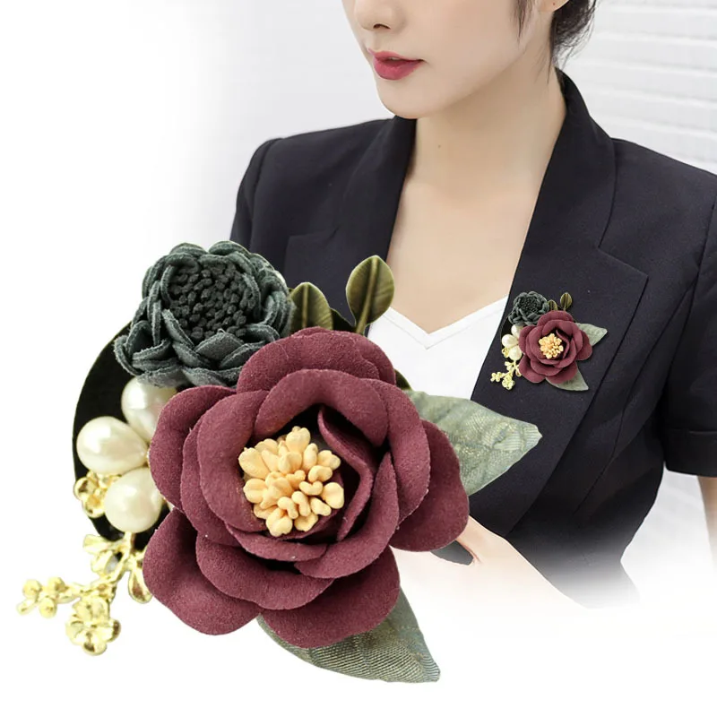 

Special flower brooches for wedding flowers clothes Accessories corsage and hairband diy material Full dress Accessories-059