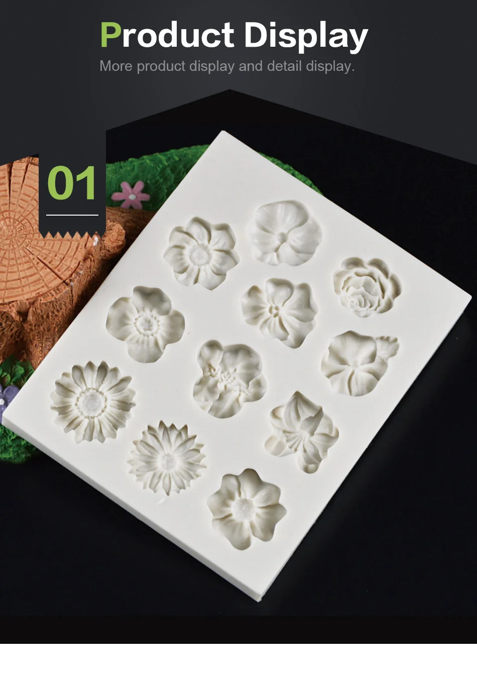 1 шт. силиконовые цветы помадка плесень 3D Сахар ремесло производитель торт инструмент для декорирования, сделай сам печенье шоколадные формы кухонные инструменты для выпечки