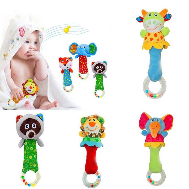 Buy Cute Newborn Baby Rattles Mobiles Toys Plush