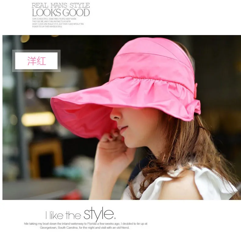 sun visor hat sun hats for women with big heads chapeu feminino beach hat summer uv protection hats (17)