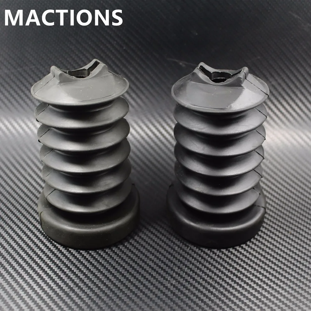 

Rubber Rear Fork Boots Shock Absorber Covers Protector Gaiter Gators for Harley Touring Road King Street Electra Glide 1997-2013