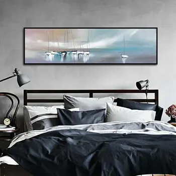 

Wish Space Canvas Poster Cactus Sailboat Trestle Landscape Wall Pictures Bed Room Hotel Large Painting Art Print No Frame