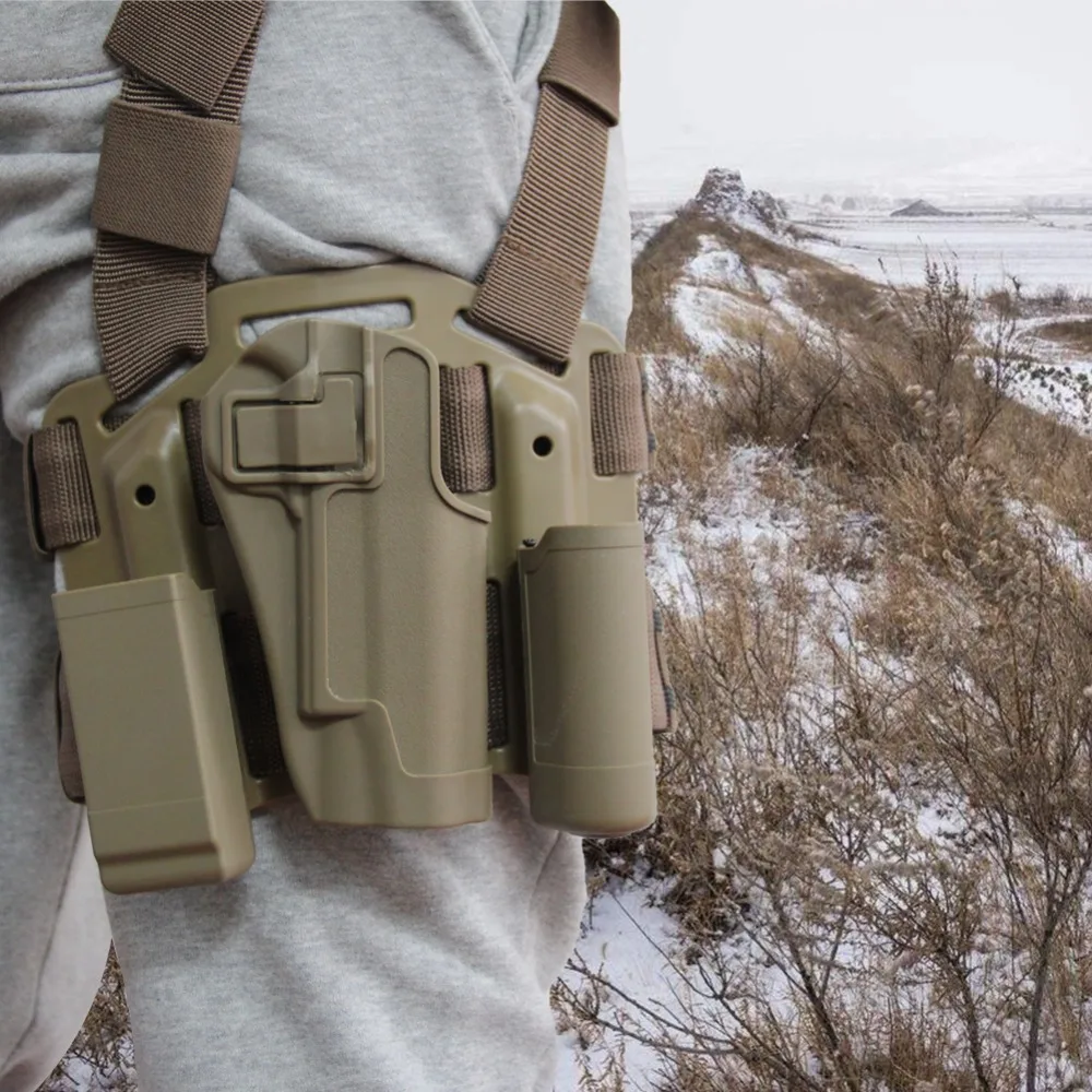 Tactical Right Hand Holster Military Gun Belt Colt 1911 Holster Belt w