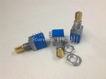 

[BELLA]TOCOS Nissan RK097 Precision Potentiometer C50K * 4 stepper axis length 15MM 4 -channel--10PCS/LOT